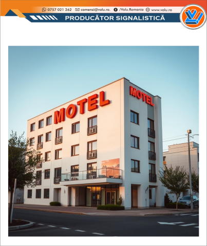 Litere Volumetrice Iluminate LED - personalizat Motel [3]