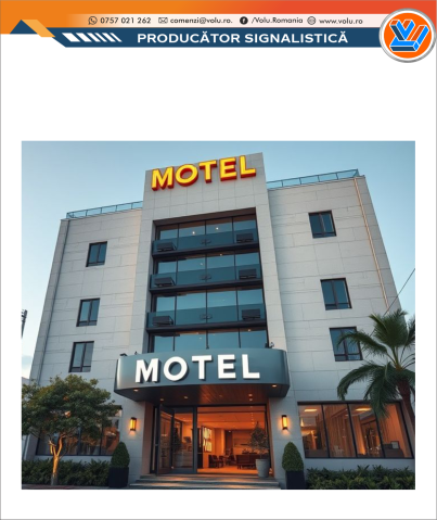 Litere Volumetrice - Litere Volumetrice Iluminate LED - personalizat Motel