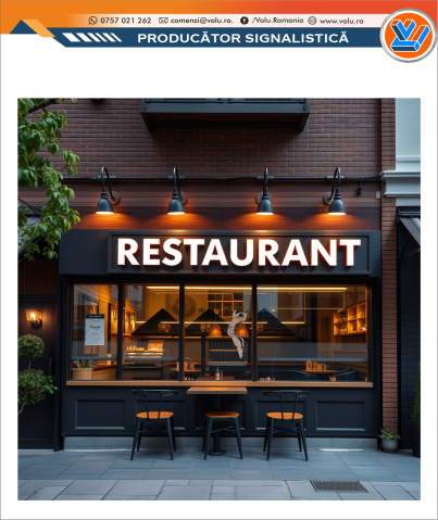 Litere Volumetrice Iluminate LED - personalizat Restaurant [1]