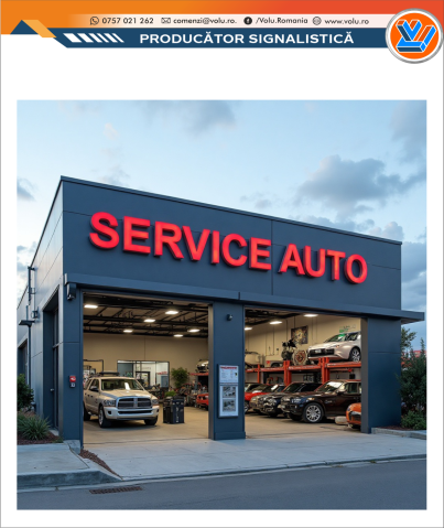 Litere Volumetrice - Litere Volumetrice Iluminate LED - personalizat Service Auto