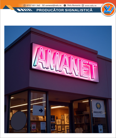 Litere Volumetrice Iluminate NEONFLEX - personalizat Amanet [1]