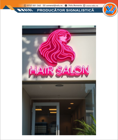 Litere Volumetrice Iluminate NEONFLEX - personalizat Hair Salon [3]