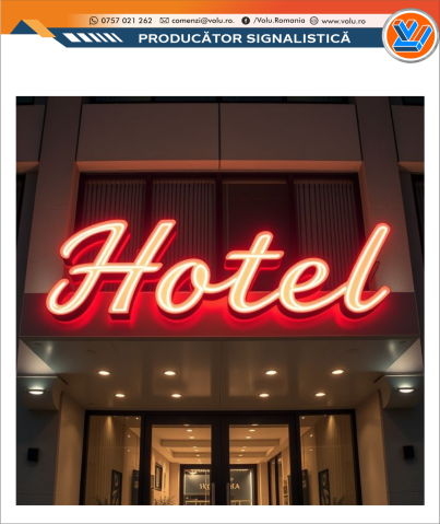 Litere Volumetrice Iluminate NEONFLEX - personalizat Hotel [3]