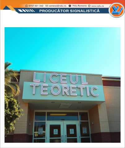 Litere Volumetrice Iluminate NEONFLEX - personalizat Liceu [3]