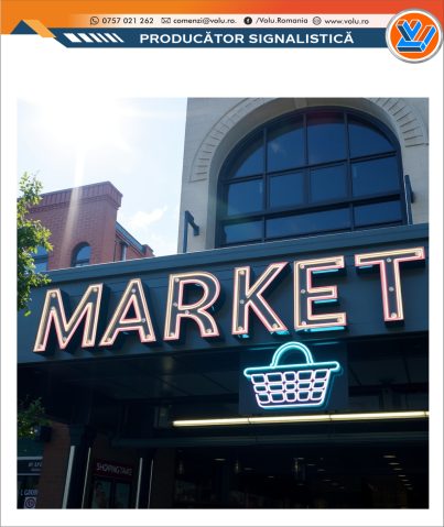 Litere Volumetrice - Litere Volumetrice Iluminate NEONFLEX - personalizat Market