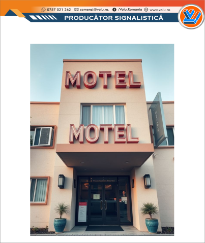 Litere Volumetrice Iluminate NEONFLEX - personalizat Motel [2]