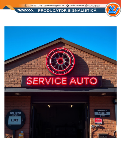 Litere Volumetrice - Litere Volumetrice Iluminate NEONFLEX - personalizat Service Auto