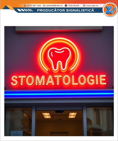 Litere Volumetrice - Litere Volumetrice Iluminate NEONFLEX - personalizat Stomatologie