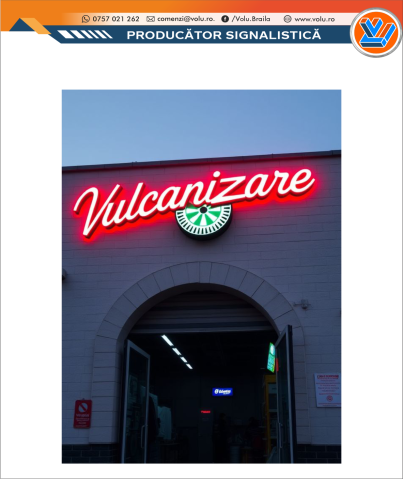 Litere Volumetrice - Litere Volumetrice Iluminate NEONFLEX - personalizat Vulcanizare