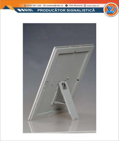 Rama click OPTI argintie 25/45 A4 cu picior [4]