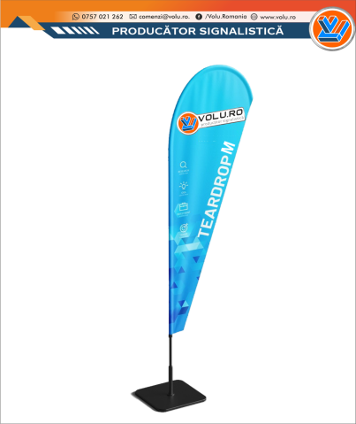 Sisteme de Afisare - Steag tip Lacrima M