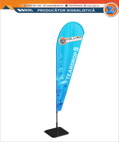 Sisteme de Afisare - Steag tip Lacrima S