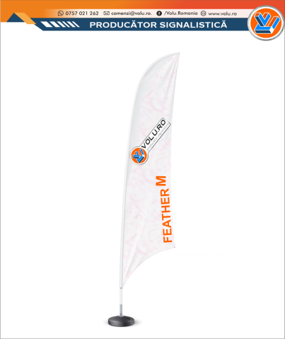 Sisteme de Afisare - Steag tip Pana M