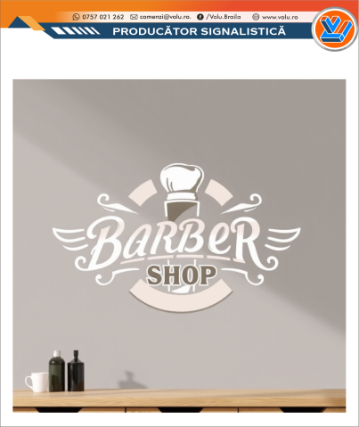 Sticker decorativ personalizat Barber Shop [5]