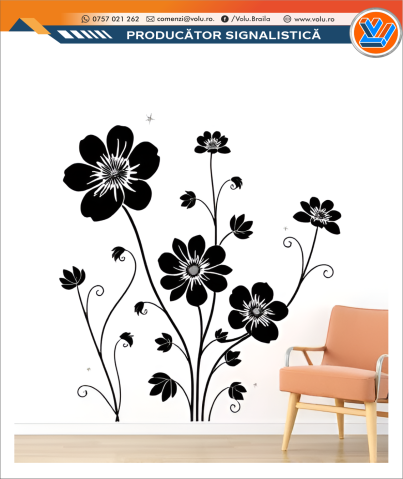Sticker decorativ personalizat Flori [1]