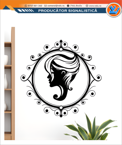 Design interior - Sticker decorativ personalizat Hair Salon