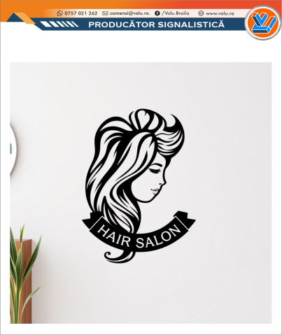 Sticker decorativ personalizat Hair Salon [4]