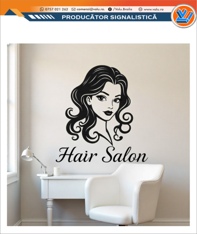 Sticker decorativ personalizat Hair Salon [2]