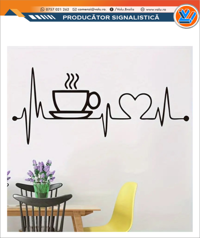 Sticker decorativ personalizat Cafea [4]