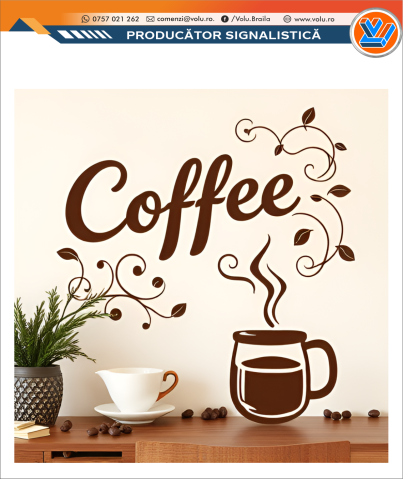 Sticker decorativ personalizat Cafea [3]