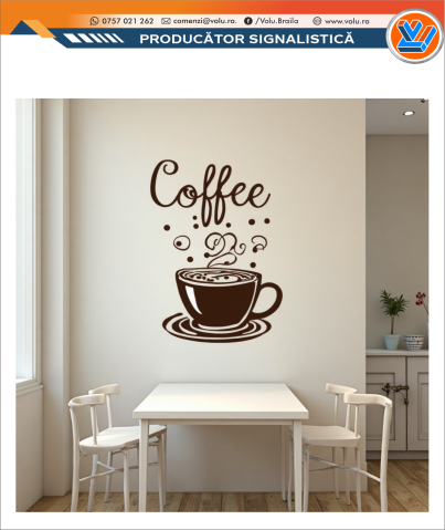 Sticker decorativ personalizat Cafea [2]