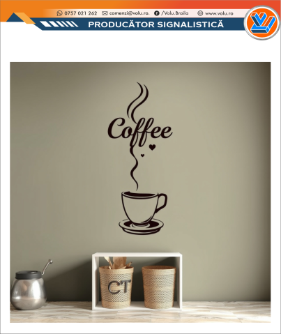 Sticker decorativ personalizat Cafea [1]