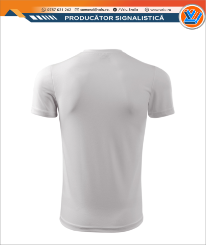 Tricou Clasic Personalizat Poliester Alb [2]