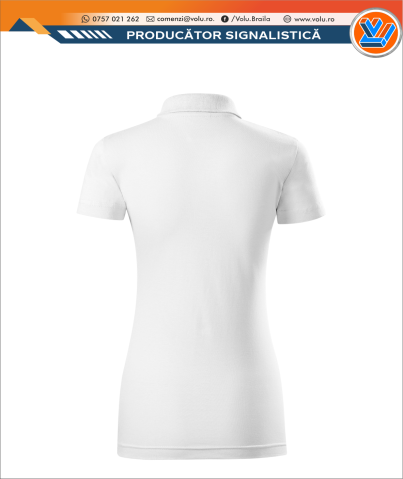 Tricou Polo Dama Personalizat Alb [1]