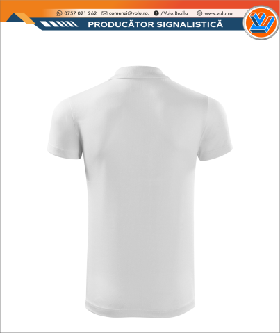 Tricou Polo Dama Personalizat Poliester Alb [1]