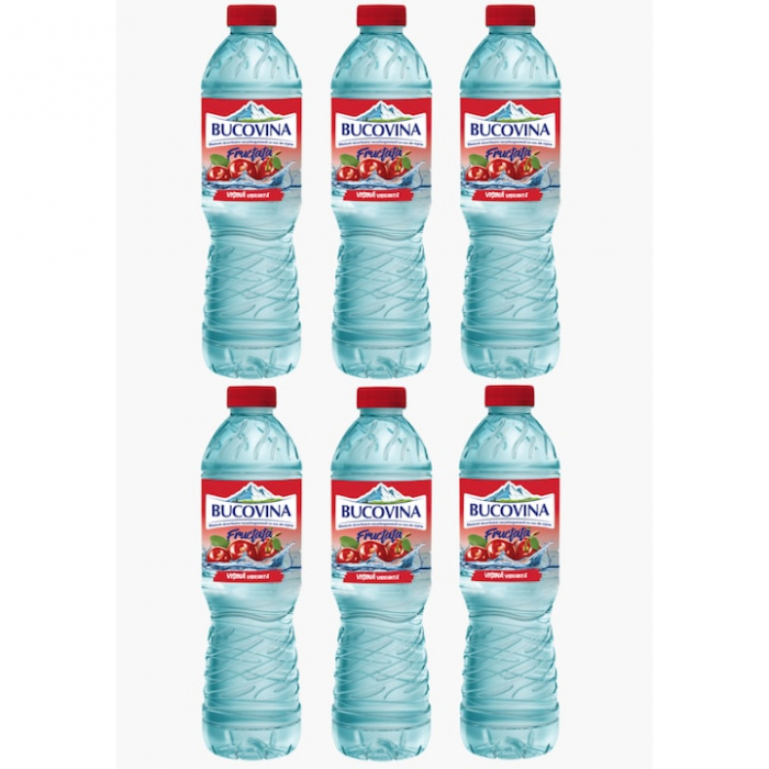 Apa Minerala Plata Bucovina Fructata cu Aroma de Visine, 6 x 1.5l [1]