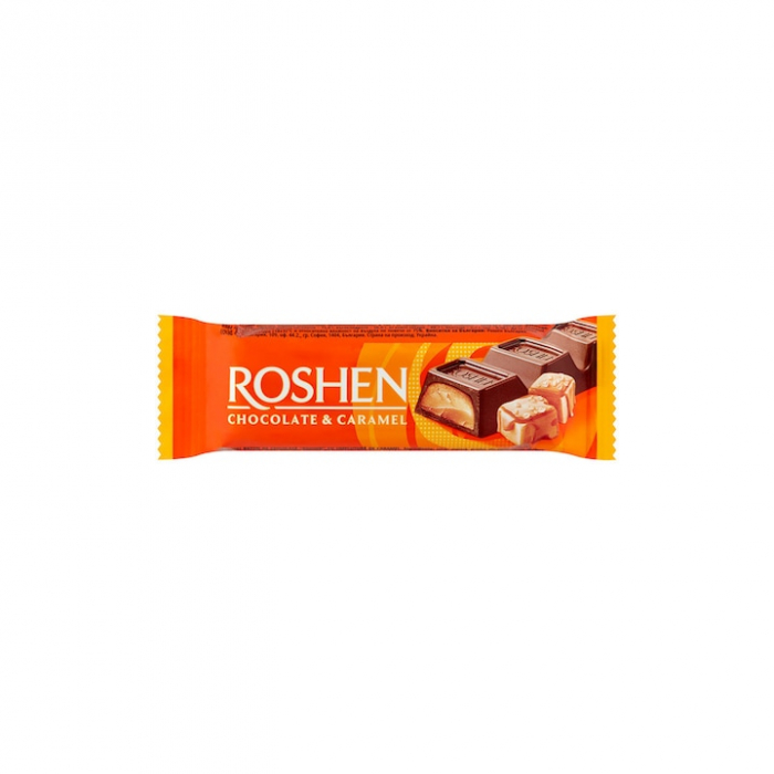 Baton de ciocolata cu lapte, cu umplutura de caramel, 30 g, Roshen [1]