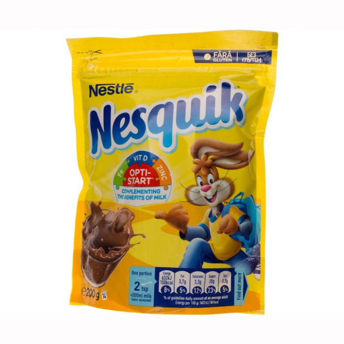 Cacao instant cu vitamine si minerale Nesquik Opti-Start, 200g [1]
