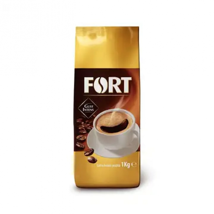Cafea boabe prajita Fort cu gust intens 1 kg [1]