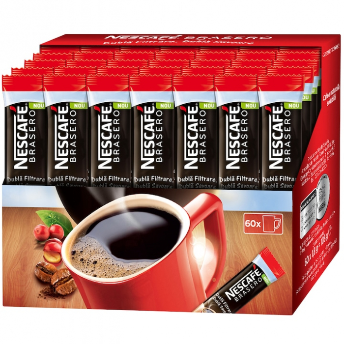 Cafea solubila Nescafe Brasero Stick 60x1.8g [1]