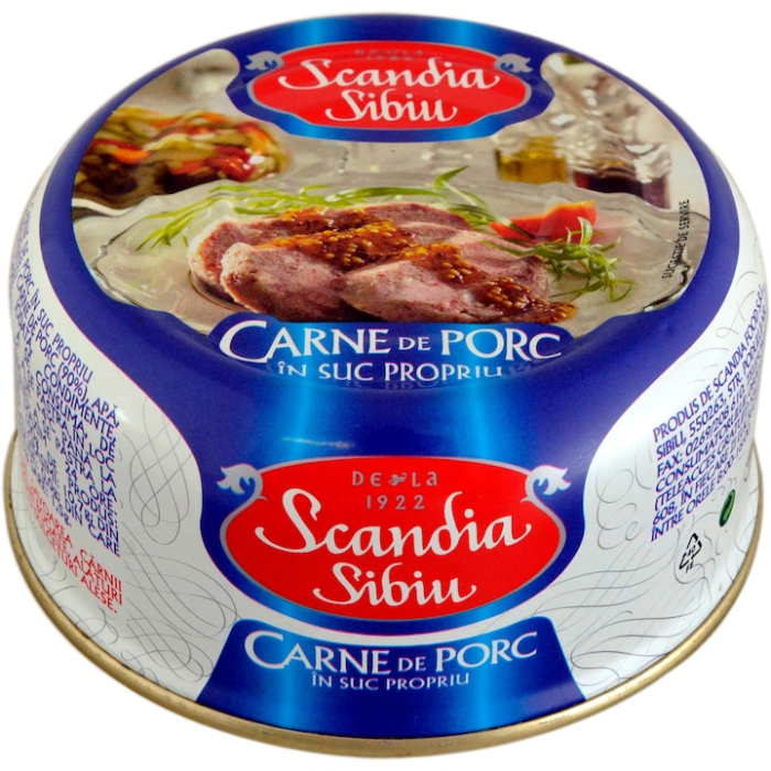 Carne de porc in suc propriu Scandia Sibiu, 300g [1]