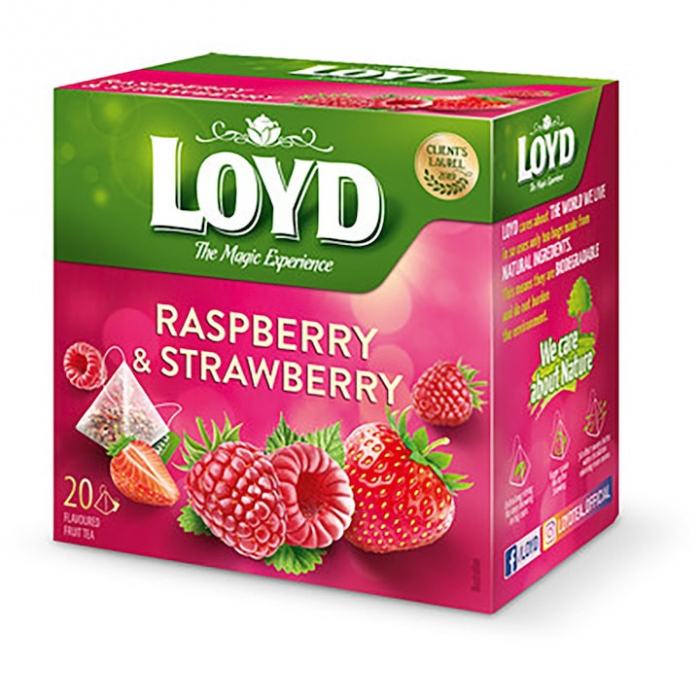 Ceai de zmeura si capsuni LOYD, 40g [1]