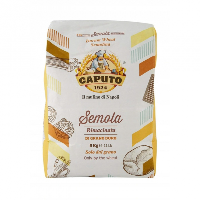 Faina de grau "Semola di Grano Duro/Rimacinata", Caputo, 5 Kg [1]