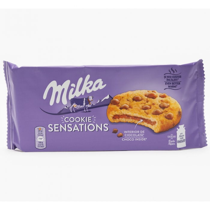 Fursecuri Sensation cu ciocolata in interior Milka 156g [1]