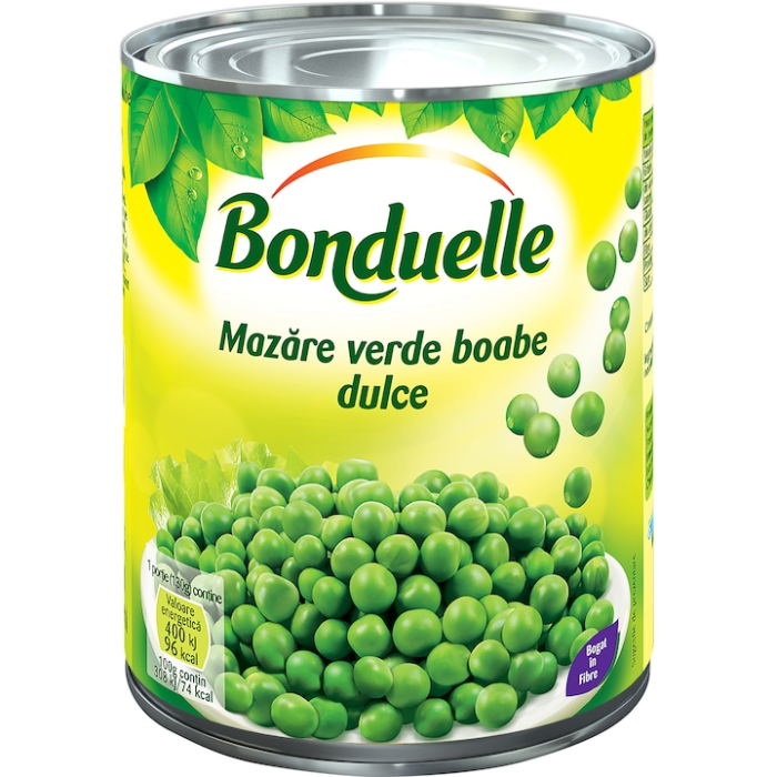 Mazare verde boabe, dulce, Bonduelle, 800g [1]
