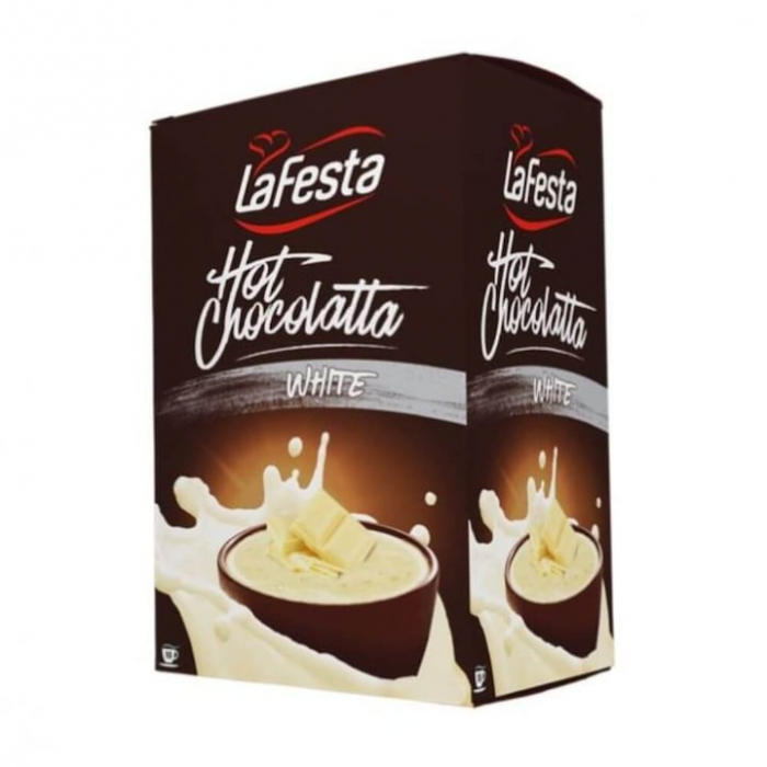 Pachet 10 Plicuri Ciocolata Calda Alba La Festa, 250 g [1]