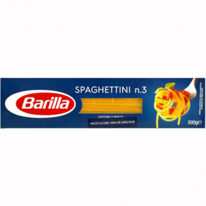 Paste lungi spaghettini n3 Barilla, 500g [1]