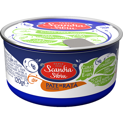 Pate de rata integral Scandia Sibiu, 120g [1]
