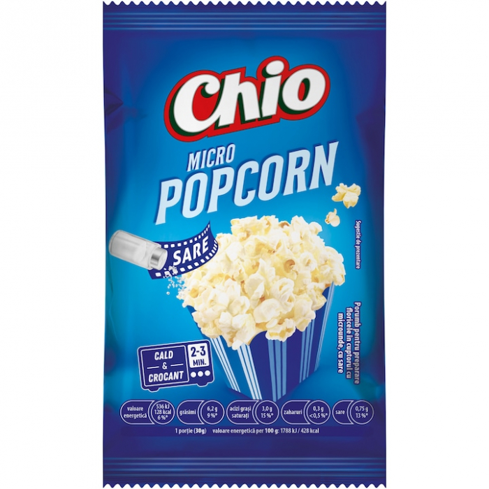 Popcorn cu sare Chio, pentru microunde, 80g [1]