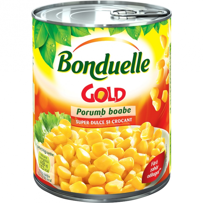 Porumb boabe, super dulce si crocant Gold Bonduelle, 670g [1]