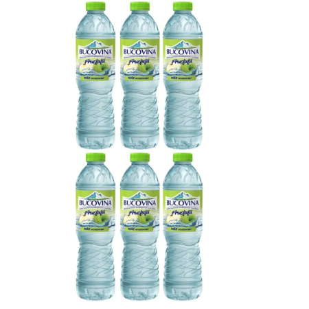 Produse de baza - Apa Minerala Plata Bucovina Fructata cu Aroma de Mar, 6 x 1.5l