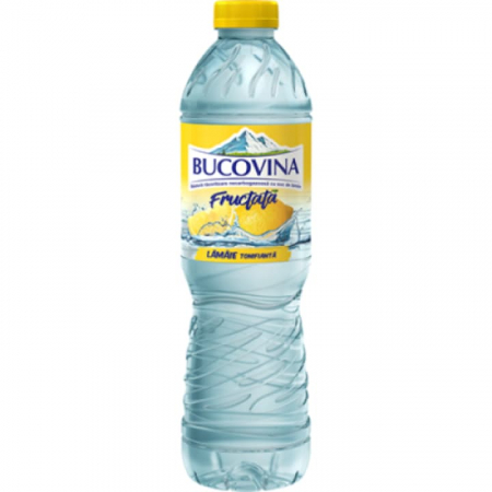 Produse de baza - Apa Minerala Plata cu aroma de Lamaie, bax 6 x 1.5 L, Bucovina Fructata