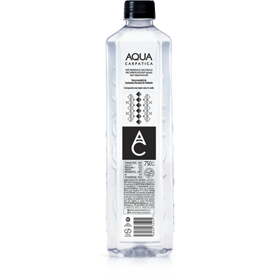 Bauturi - Apa minerala plata SGR 0,75 L, AQUA CARPATICA