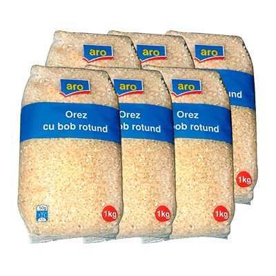 Bacanie - Aro orez bob rotund 6 x 1 Kg