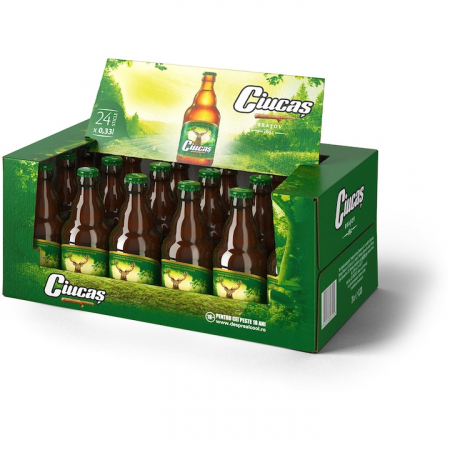 Bere - Bere blonda Ciucas, sticla, 24 x 0.33l