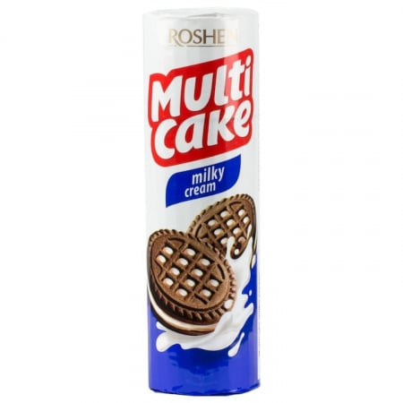 Dulciuri si biscuiti - Biscuiti cu Lapte Roshen Multi Cake, 180 g
